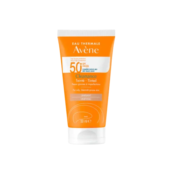 Bloqueador solar Cleanance con color AVENE