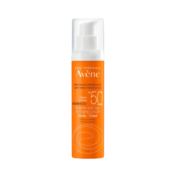 Bloqueador solar antiedad con color AVENE