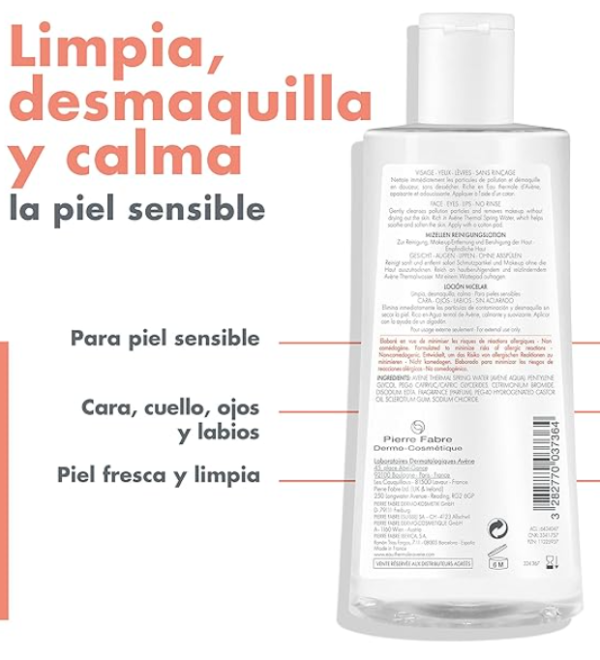 Agua Micelar AVENE 400 ml - Imagen 3