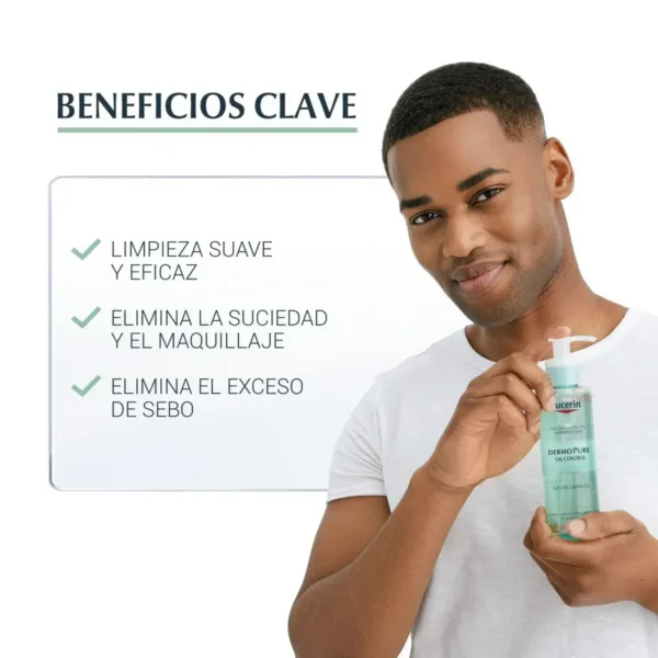 Eucerin Dermo Pure Oil Control Gel Limpiador 200ml - Imagen 3