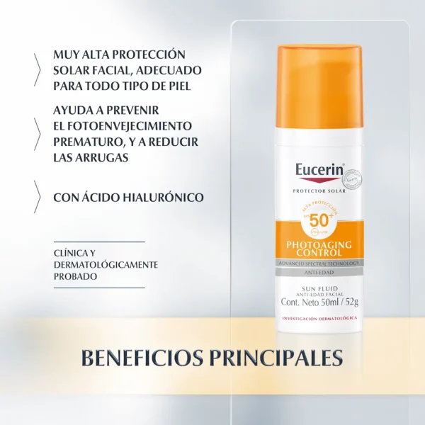 Bloqueador solar Photoaging control con color EUCERIN - Imagen 2