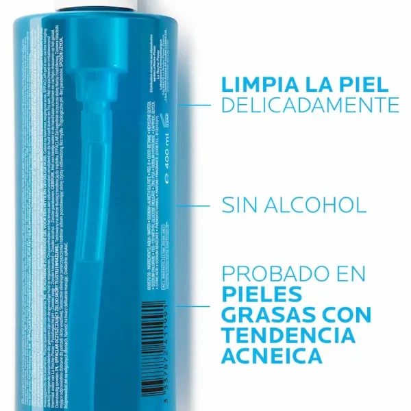 Effaclar gel limpiador purificante GEL LIMPIADOR LA ROCHE POSAY 400ml - Imagen 3