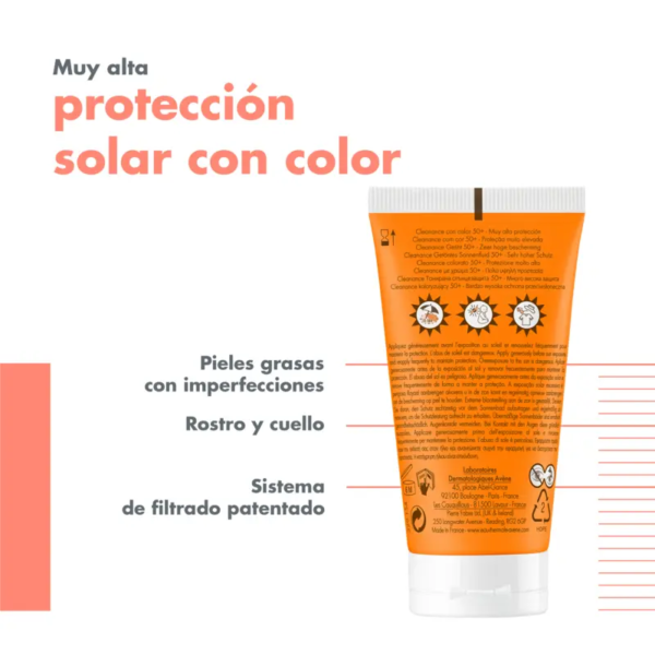 Bloqueador solar Cleanance con color AVENE - Imagen 3