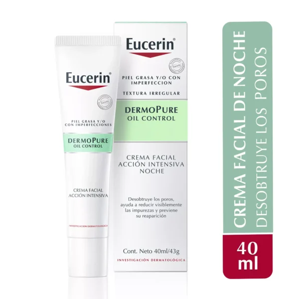 Dermopure oil control CREMA FACIAL NOCHE EUCERIN 40ml - Imagen 2