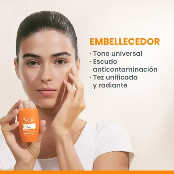 Bloqueador solar Ultra Fluid Mat Perfect con color AVENE - Imagen 2