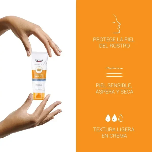 Bloqueador solar Sensitive Protect EUCERIN 50 ml - Imagen 3