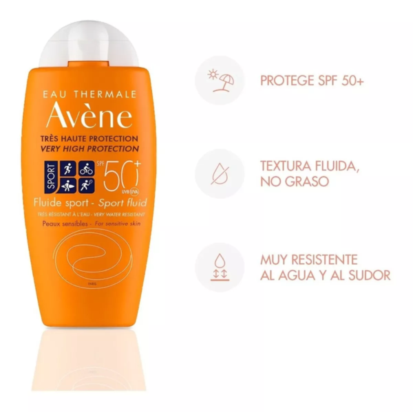 Bloqueador solar Fluide Sport AVENE - Imagen 2