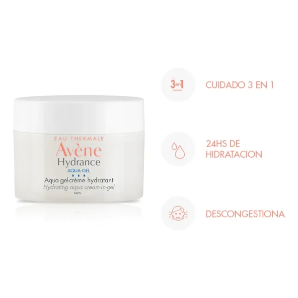 Avene Hydrance Aqua CREMA HIDRATANTE FACIAL - Imagen 3