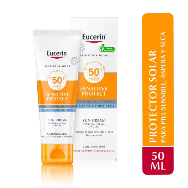 Bloqueador solar Sensitive Protect EUCERIN 50 ml - Imagen 2