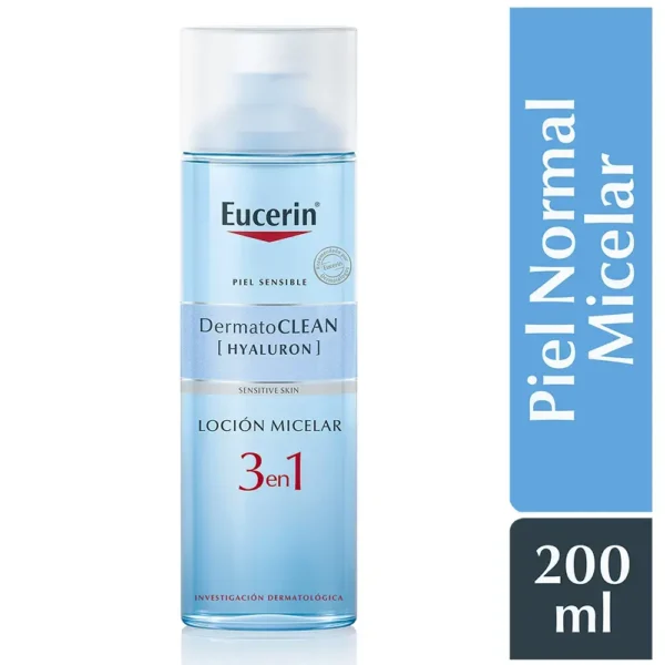 Eucerin Agua Micelar Limpiadora Dermato Clean 200ml - Imagen 2