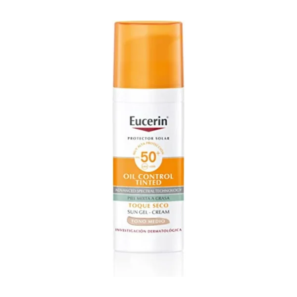 Eucerin oil control toque seco tono medio BLOQUEADOR SOLAR FACIAL