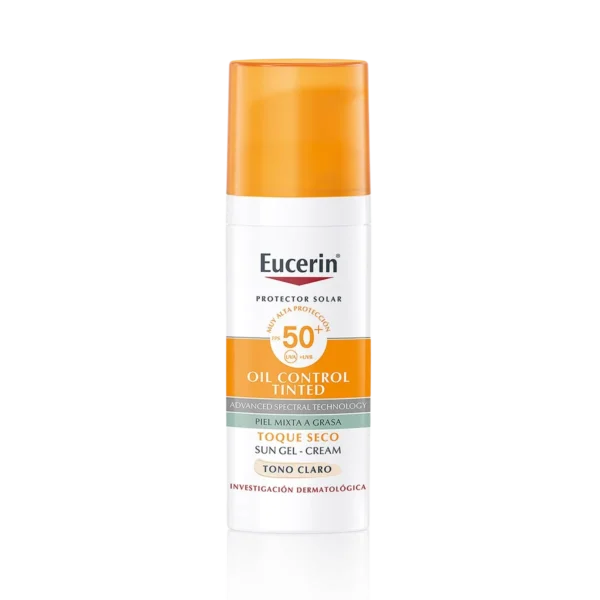 Eucerin oil control toque seco tono claro BLOQUEADOR SOLAR FACIAL