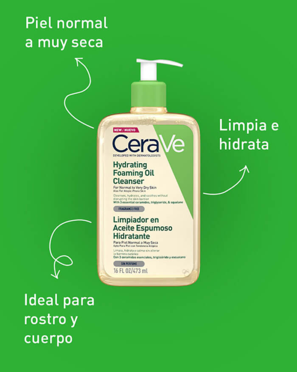 Hydrating cleanser GEL LIMPIADOR FACIAL CERAVE - Imagen 3