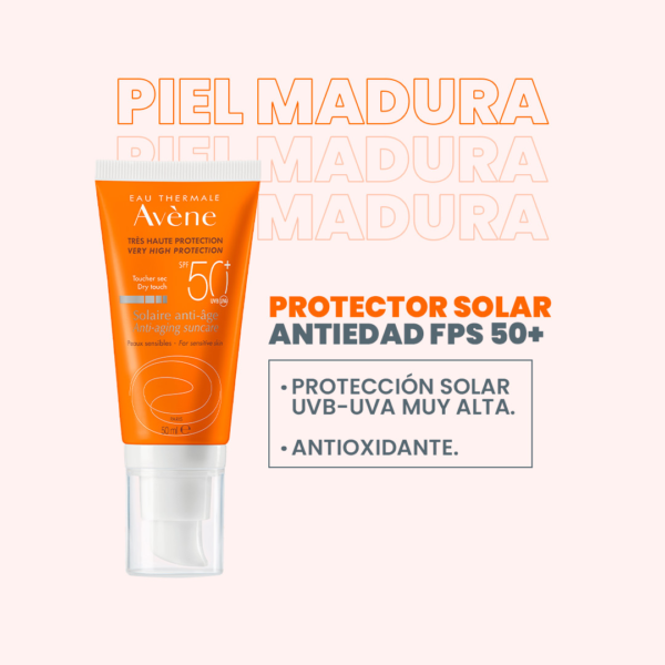 Solaire anti age BLOQUEADOR SOLAR FACIAL ANTIEDAD AVENE - Imagen 3
