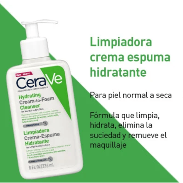 Hydrating cleanser GEL LIMPIADOR FACIAL CERAVE - Imagen 2