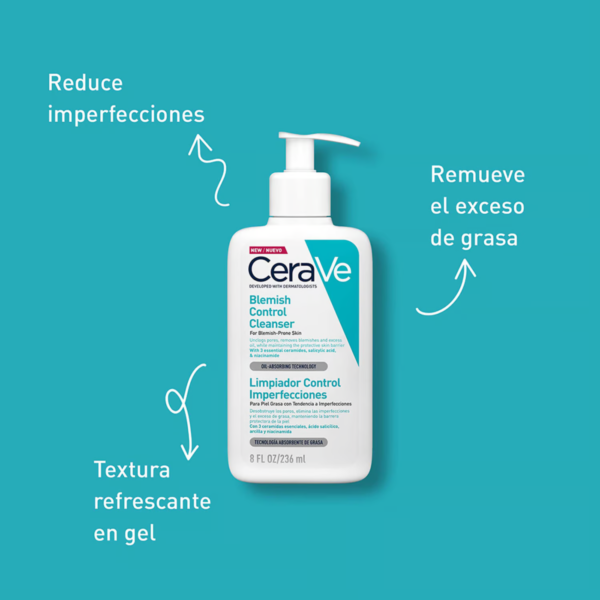 Blemish control GEL LIMPIADOR CERAVE - Imagen 3