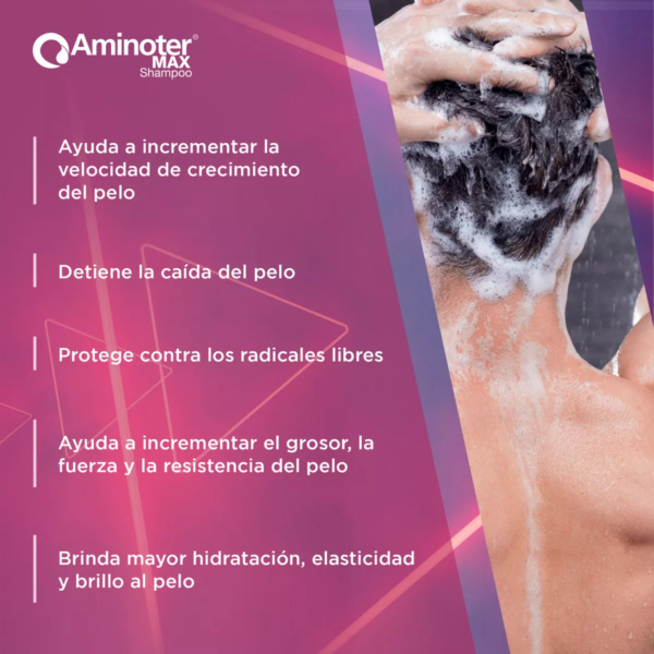 Aminoter max SHAMPOO ANTICAIDA - Imagen 3