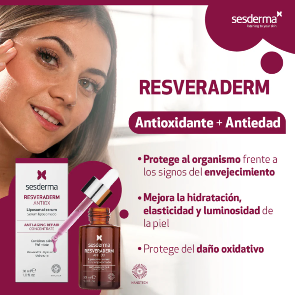 Resveraderm antiox SERUM ANTIEDAD SESDERMA - Imagen 3