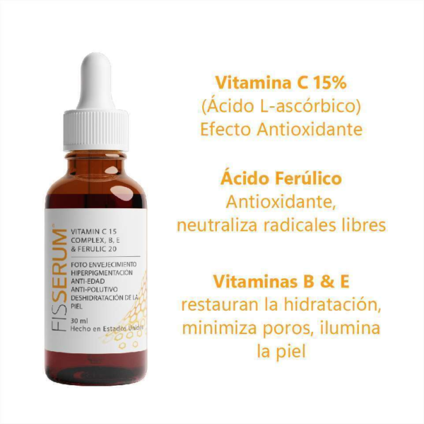 Fisserum vitamin C SERUM ANTIEDAD FISSION LAB - Imagen 2