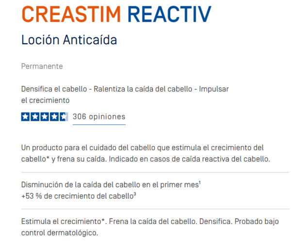 Ducray creastim reactiv LOCION CAPILAR ANTICAIDA - Imagen 2
