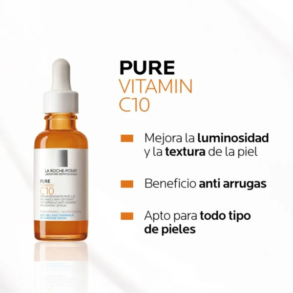 Pure Vitamine C10 SERUM ANTIEDAD LA ROCHE POSAY - Imagen 2