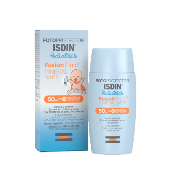 Fusion Fluid Mineral Baby Pediatrics SPF 50+ 50ml BLOQUEADOR SOLAR NIÑOS ISDIN