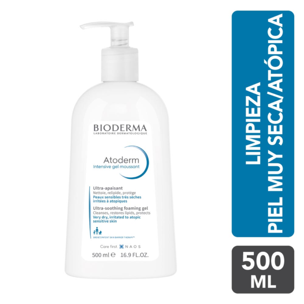 Atoderm intensive gel moussant 500 ml GEL LIMPIADOR BIODERMA - Imagen 3