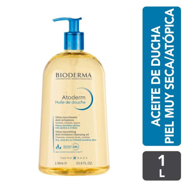 Atoderm huile de douche 1000 ml GEL LIMPIADOR BIODERMA - Imagen 3