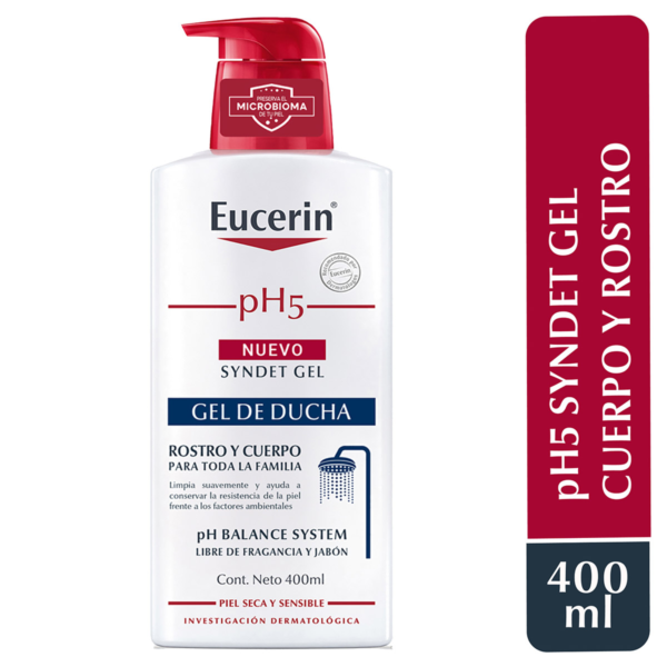 Ph5 Syndet gel 400 ml GEL LIMPIADOR EUCERIN - Imagen 3