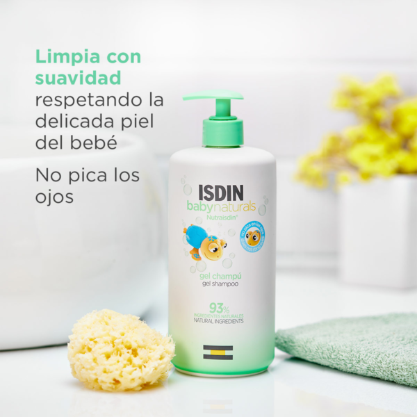 Baby Naturals Gel 400ml GEL LIMPIADOR NIÑOS ISDIN - Imagen 3