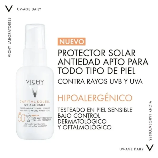 Capital Soleil UV Age daily BLOQUEADOR SOLAR VICHY tinted - Imagen 2